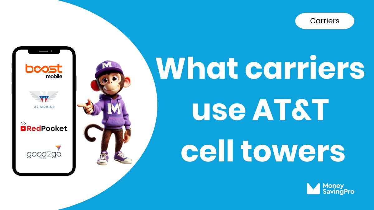 What carriers use AT&T cell towers?
